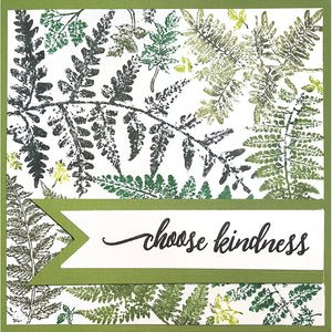 Stampendous! Fran's 6x6 Cling Rubber Stamp Fern Garden