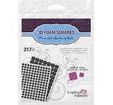 Scrapbook Adhesives 3D Foam Squares Self Adhesive, Black, Mix (01615)