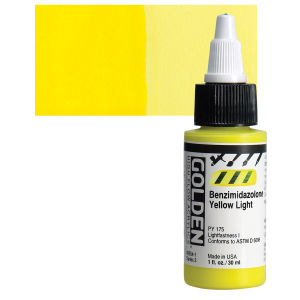 GOLDEN High Flow Acrylics Benzimidazolone Yellow Light (8554-1)