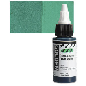 GOLDEN High Flow Acrylics Phthalo Green (Blue Shade) (8538-1)