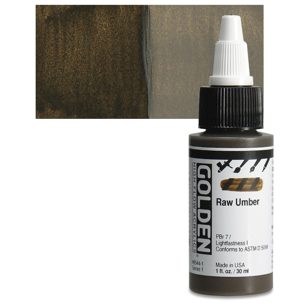 GOLDEN High Flow Acrylics Raw Umber PBr 7 (8544-1)