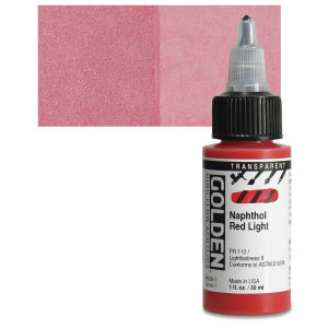 GOLDEN High Flow Acrylics Transparent Naphthol Red Light (8558-1)