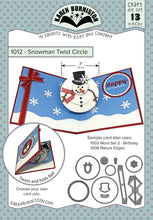 Load image into Gallery viewer, Karen Burniston Craft Die Set Snowman Twist Circle (1012)
