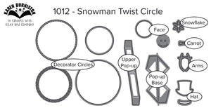 Karen Burniston Craft Die Set Snowman Twist Circle (1012)