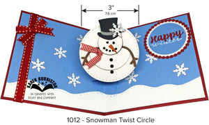 Karen Burniston Craft Die Set Snowman Twist Circle (1012)