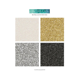 Concord & 9th Neutrals Glitter Paper Pack (10420)