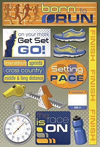 Karen Foster Design Cardstock Stickers Born to Run (10991)