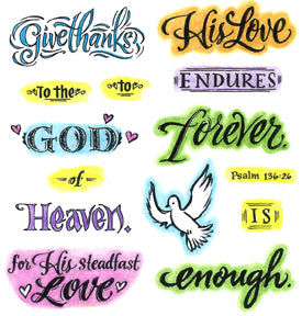 Inky Antics Clear Stamp Set Artful Devotions His Love Endures (11342SC)