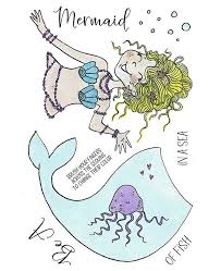 Inky Antics Clear Stamp Sets Mermaid (11489MC)