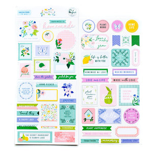 PinkFresh Studio Happy Blooms Collection Cardstock Stickers (116921)