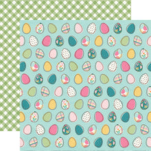 Load image into Gallery viewer, Simple Stories Hip Hop Hooray Collection 12x12 Scrapbook Paper Egg-stra (12106)
