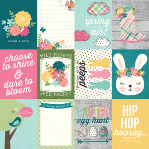 Simple Stories Hip Hop Hooray Collection 12x12 Scrapbook Paper 3x4 Elements (12111)