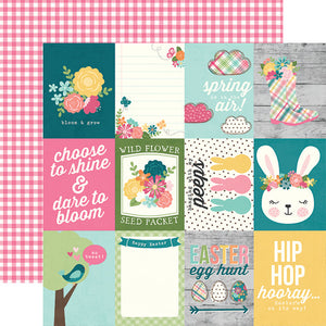 Simple Stories Hip Hop Hooray Collection 12x12 Scrapbook Paper 3x4 Elements (12111)