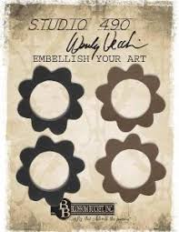 Studio 490 Wendy Vecchi Embellish Your Art Round Floral Accent (124-51438)