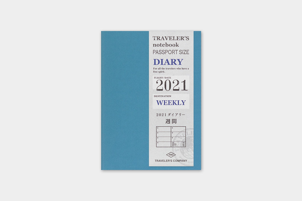 Traveler's Company Passport Size Weekly Diary 2021 Edition (14422-006)