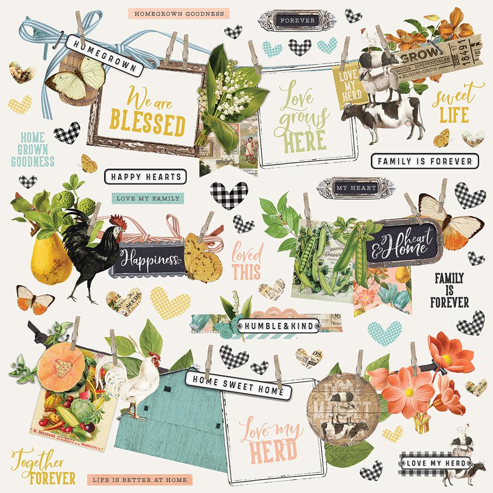 Simple Stories Simple Vintage Farmhouse Garden Banner Stickers (15002)