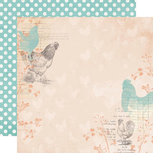 Simple Stories Simple Vintage Farmhouse Garden 12x12 Paper Humble & Kind (15009)