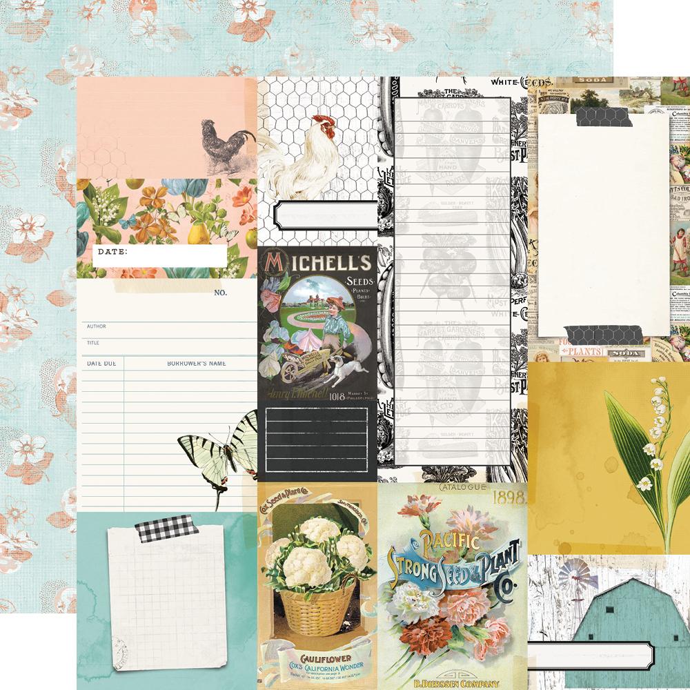 Simple Stories Simple Vintage Farmhouse Garden 12x12 Paper Journal Elements (15011)