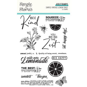 Simple Stories Simple Vintage Lemon Twist Collection 4x6 Stamps (15229)