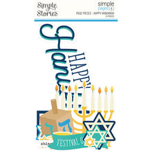 Load image into Gallery viewer, Simple Stories Simple Pages Page Pieces Happy Hanukkah (15949)
