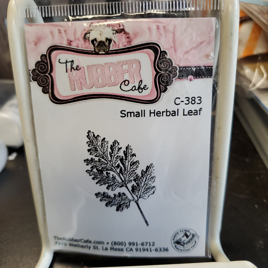 The Rubber Cafe Small Herbal Leaf (C-383)