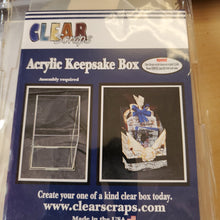 Load image into Gallery viewer, Clear Scraps Acrylic Keepsake Box (CSACBXletter)
