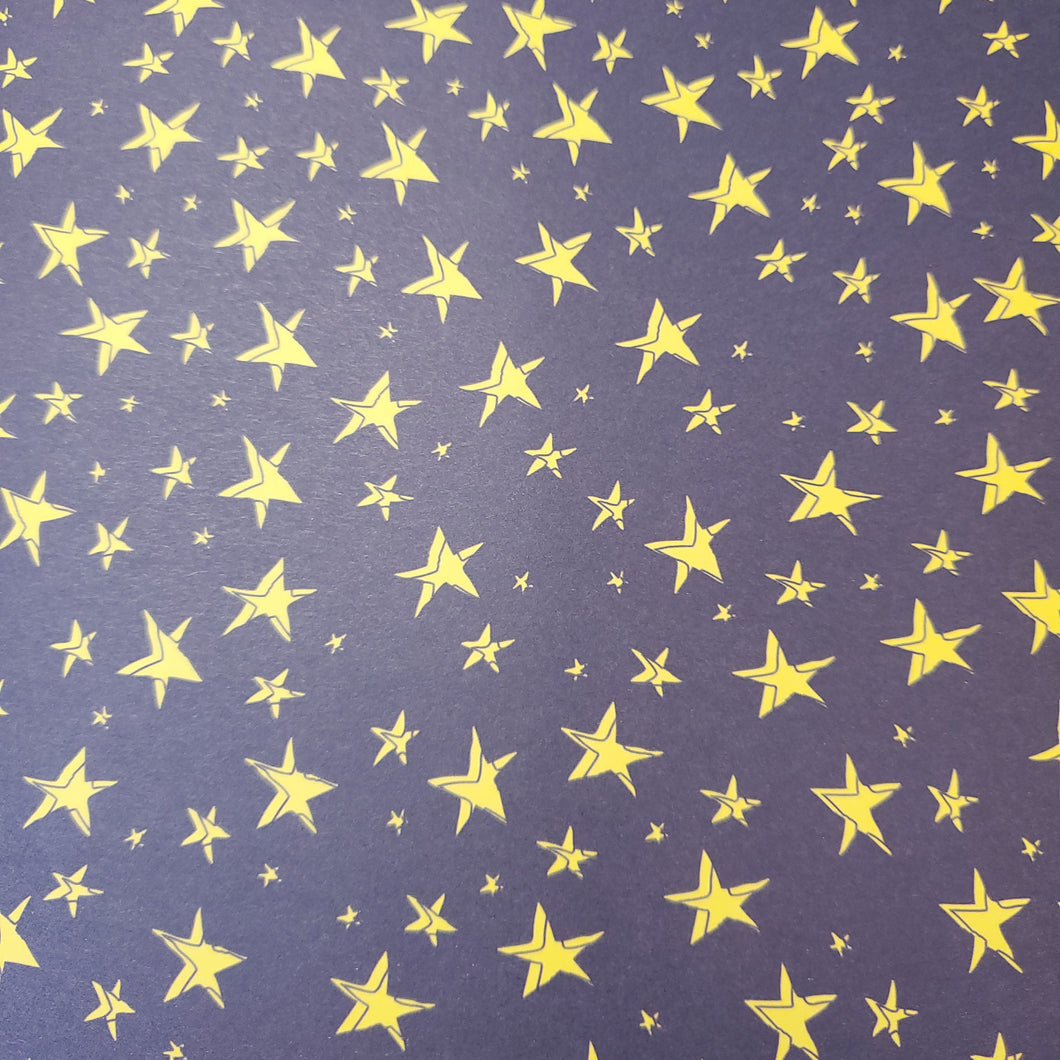 Adorn It Carolee's Creations 12x12 Scrapbook Paper Halloween Collection Starry Night Sky