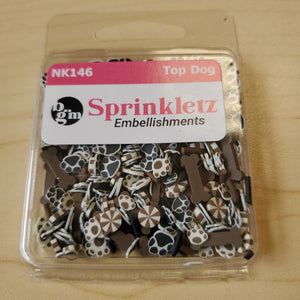 Buttons, Galore & More Spinkletz Embellishments Top Dog (NK146)