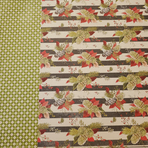 Authentique Vintage Christmas Collection 12x12 Scrapbook Paper Vintage Christmas Two