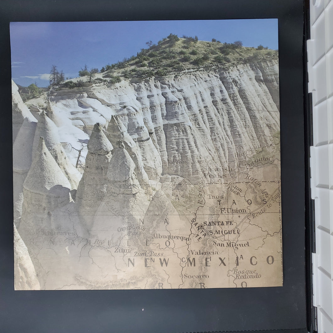 Paper House Productions 12x12 Scrapbook Paper Tent Rocks Monument (P-0513)