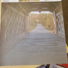 Load image into Gallery viewer, Creative Imaginations Art Warehouse 12x12 Scrapbook Paper Covered Bridge
