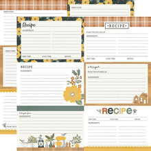 Load image into Gallery viewer, Simple Stories Hearth &amp; Home Collection 12x12 Designer Cardstock Recipe Cards (16508)
