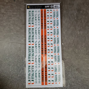 Sports Solutions Stickers University of Miami Variety Pack