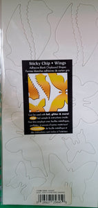 Creative Imaginations Chipboard Shapes Sticky Chip Wings (25645)