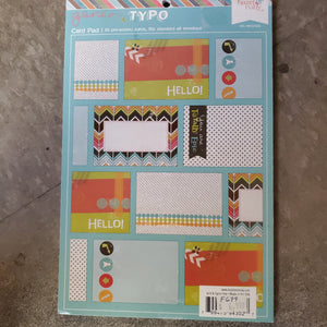 Hazel & Ruby Gone Typo Card Pad