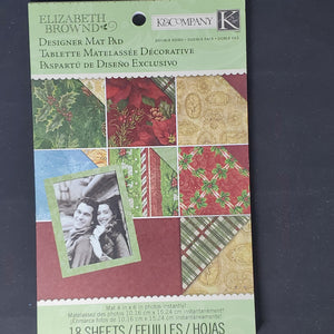 K & Company Elizabeth Brownd Designer Mat Pad Visions of Christmas