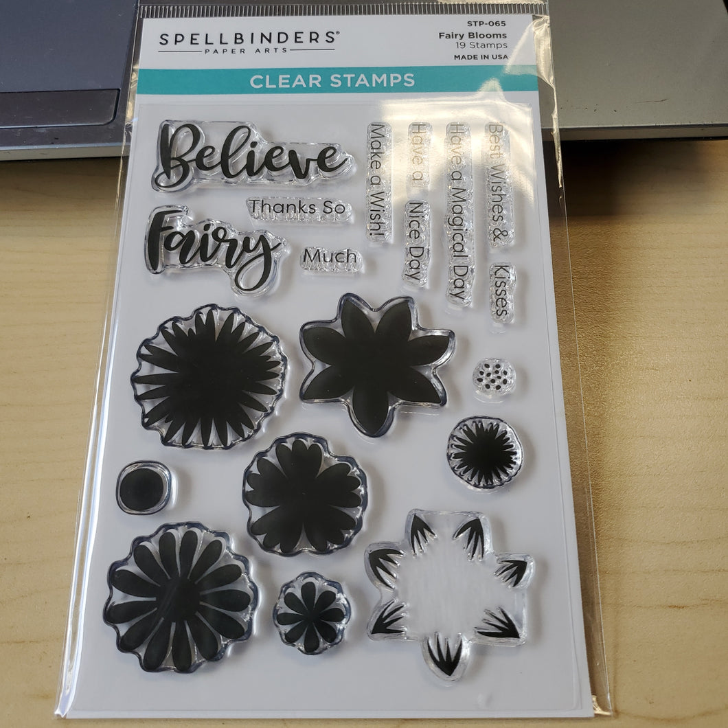 Spellbinders Paper Arts Clear Stamps Fairy Blooms (STP-065)