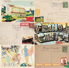 Load image into Gallery viewer, BoBunny Souvenir Collection 12x12 Scrapbook Paper 12&quot; Souvenir Sightseeing (16901539)
