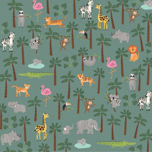 Simple Stories Into the Wild Collection 12x12 Scrapbook Paper Going on Safari (17606)