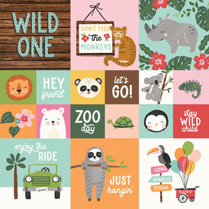 Simple Stories Into the Wild Collection 12x12 Scrapbook 2x2/4x4 Elements (17612)