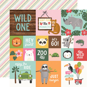 Simple Stories Into the Wild Collection 12x12 Scrapbook 2x2/4x4 Elements (17612)