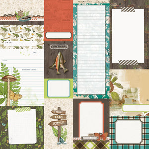 Simple Stories Simple Vintage Lakeside Collection 12x12 Scrapbook Paper Journal Elements (18011)