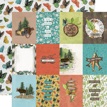 Load image into Gallery viewer, Simple Stories Simple Vintage Lakeside Collection 12x12 Scrapbook Paper 3x4 Elements (18012)
