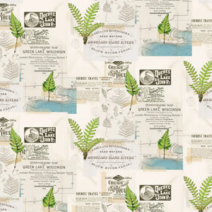 Simple Stories Simple Vintage Lakeside Collection 12x12 Scrapbook Paper 4x4 Elements (18013)