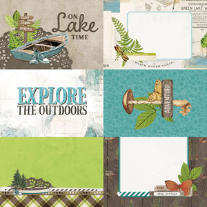 Simple Stories Simple Vintage Lakeside Collection 12x12 Scrapbook Paper 4x6 Elements (18014)