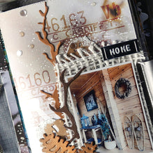 Load image into Gallery viewer, Elizabeth Craft Designs Art Journal Specials - Winter Home Pocket (1820)
