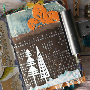 Elizabeth Craft Designs Art Journal Specials - Winter Home Pocket (1820)