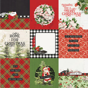 Simple Stories Simple Vintage Christmas Lodge 12x12 Scrapbook Paper 4x4 Elements (18413)