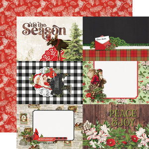 Simple Stories Simple Vintage Christmas Lodge 12x12 Scrapbook Paper 4x6 Elements (18414)