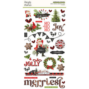 Simple Stories Simple Vintage Christmas Lodge Chipboard Stickers (18421)